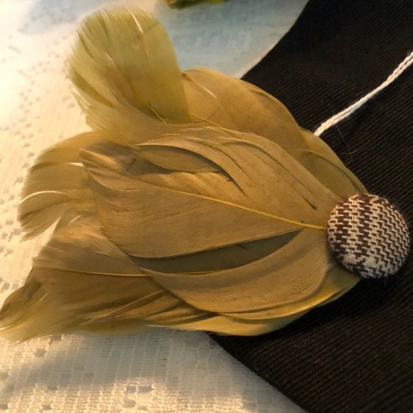 Green plaid hair clip - Picture 3 of 3